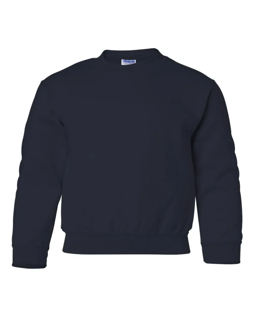 Gildan Youth Heavy Blend Crewneck Sweatshirt Navy