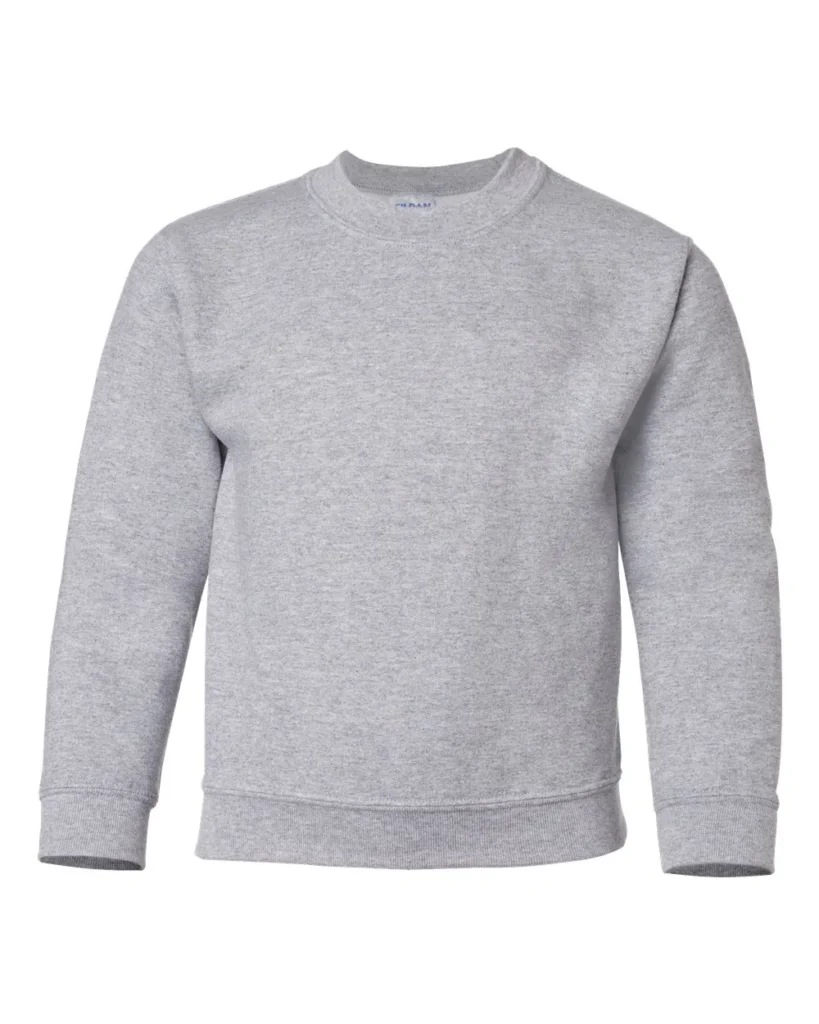 Gildan Youth Heavy Blend Crewneck Sweatshirt Sport Grey