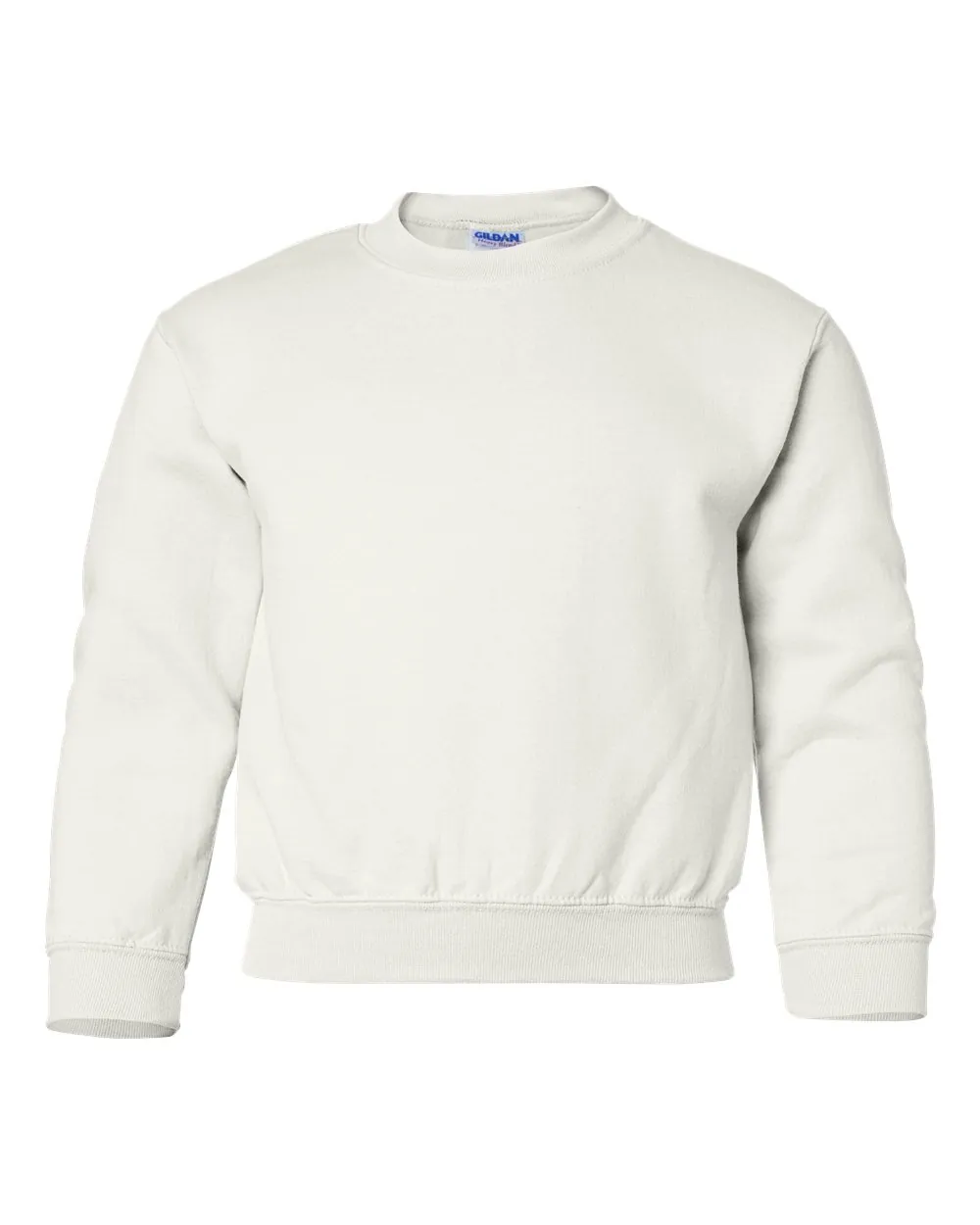 Gildan Youth Heavy Blend Crewneck Sweatshirt White