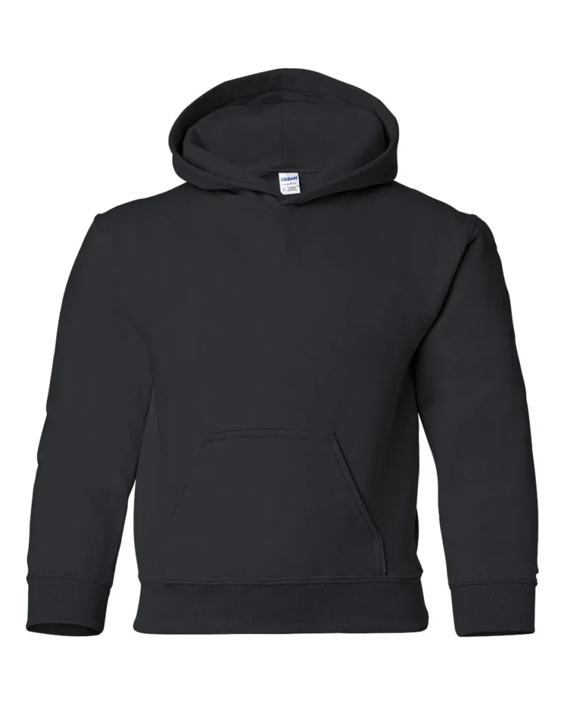 Gildan Youth Hooded Sweatshirt Black