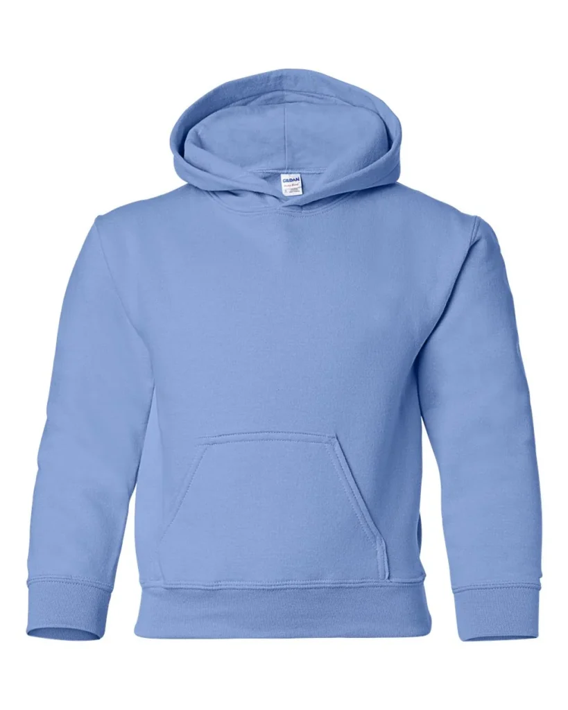 Gildan Youth Hooded Sweatshirt Carolina Blue