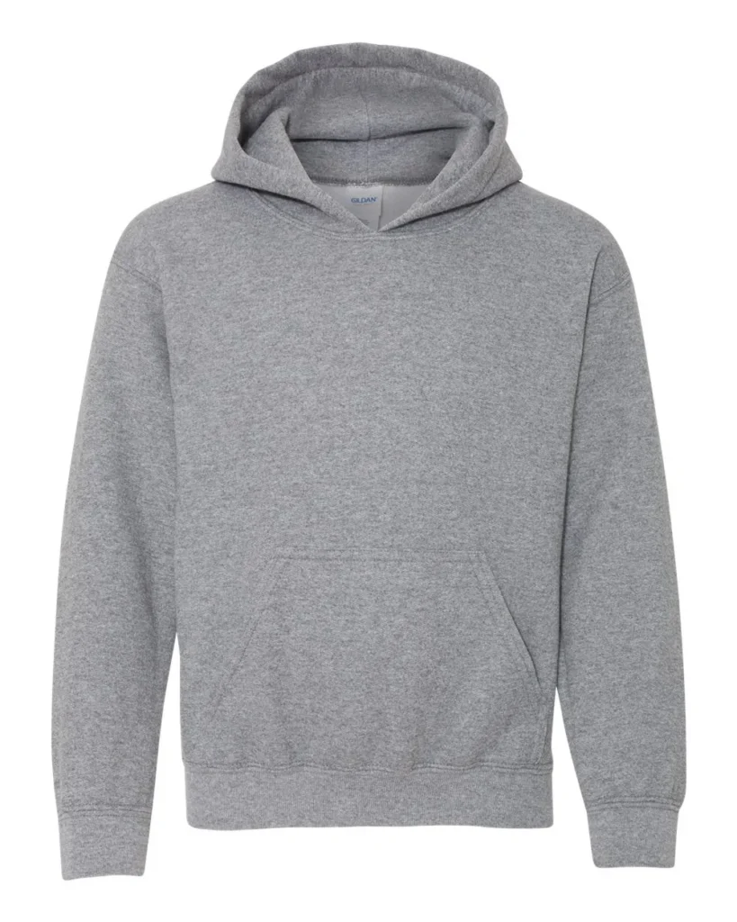 Gildan Youth Hooded Sweatshirt Graphite Heather