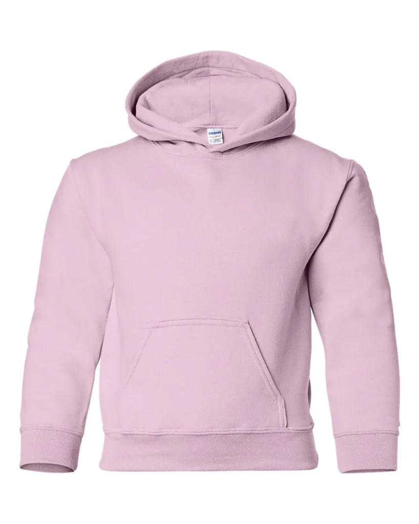 Gildan Youth Hooded Sweatshirt Light Pink