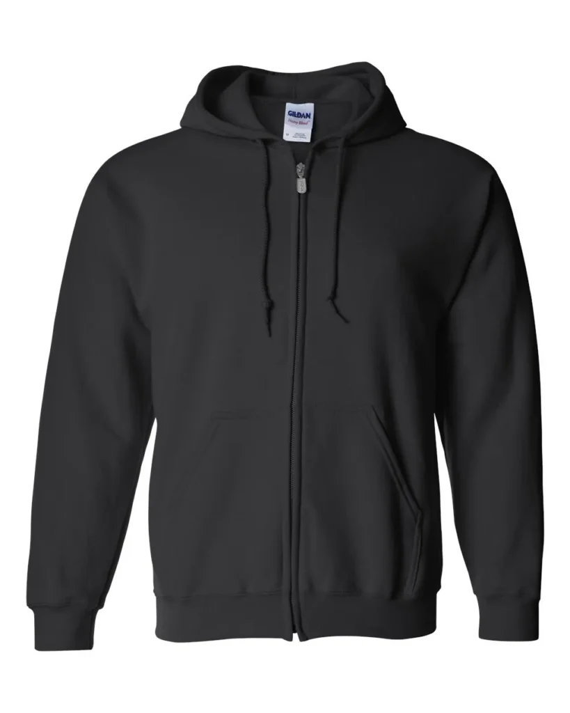 Gildan Heavy Blend Full-zip Hooded Sweatshirt Black