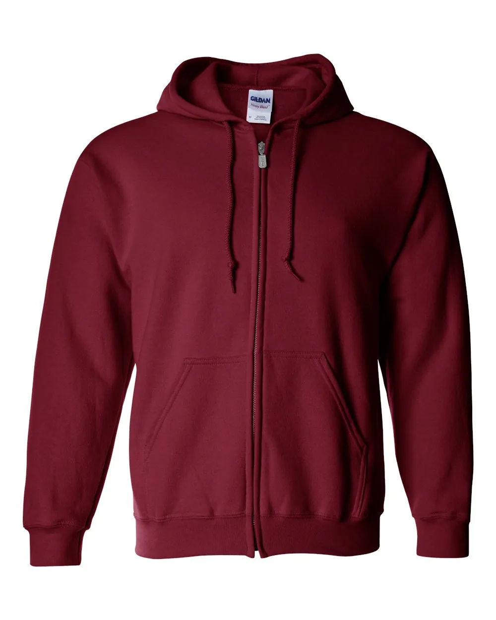 Gildan Heavy Blend Full-zip Hooded Sweatshirt Cardinal Red