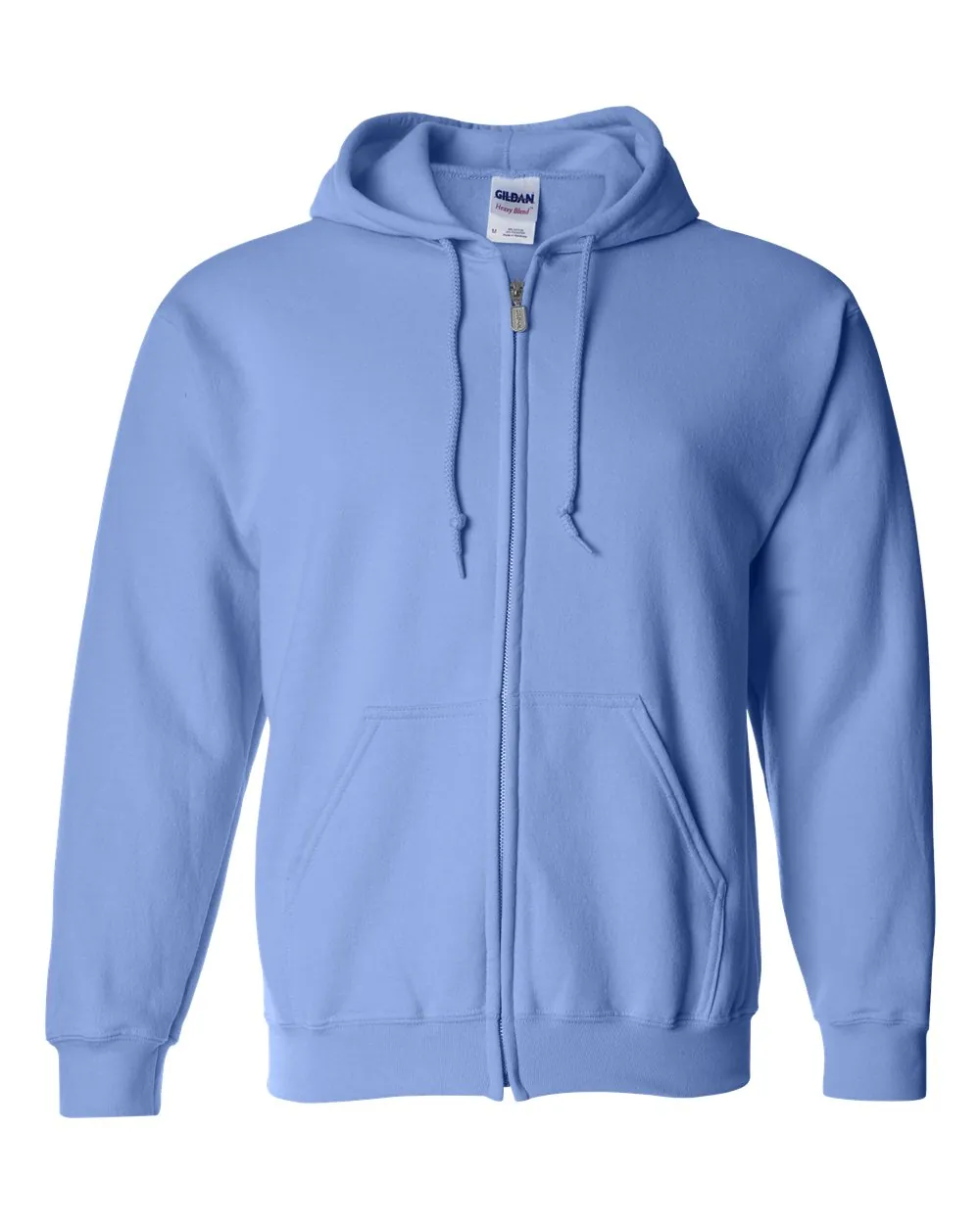 Gildan Heavy Blend Full-zip Hooded Sweatshirt Carolina Blue
