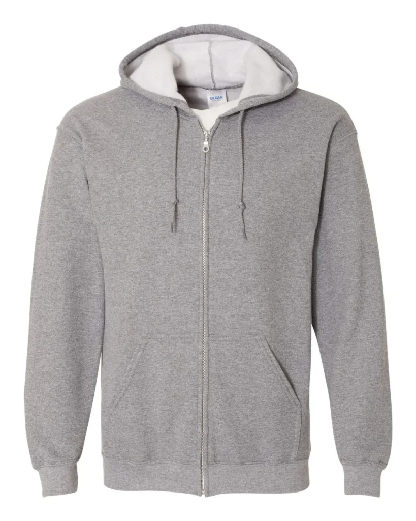 Gildan Heavy Blend Full-zip Hooded Sweatshirt Graphite Heather