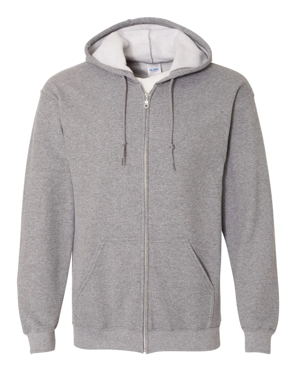 Gildan Heavy Blend Full-zip Hooded Sweatshirt Graphite Heather