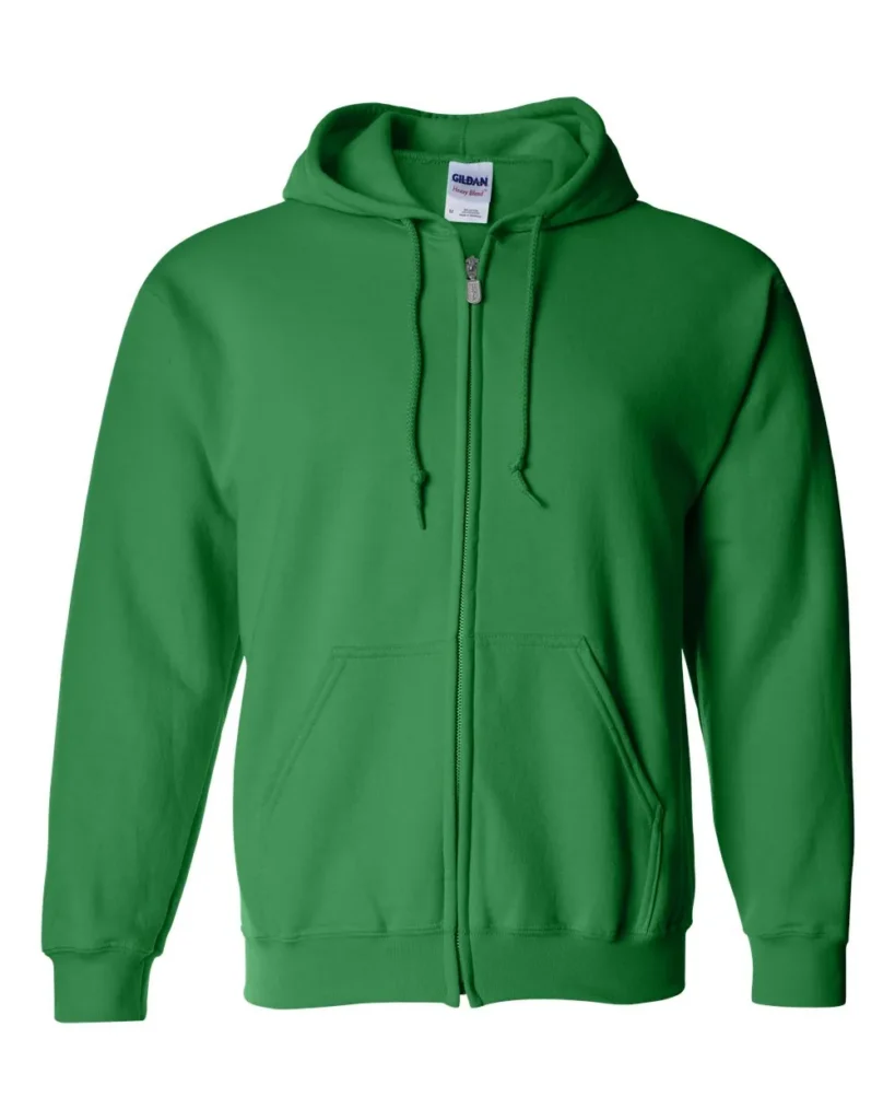 Gildan Heavy Blend Full-zip Hooded Sweatshirt Irish Green