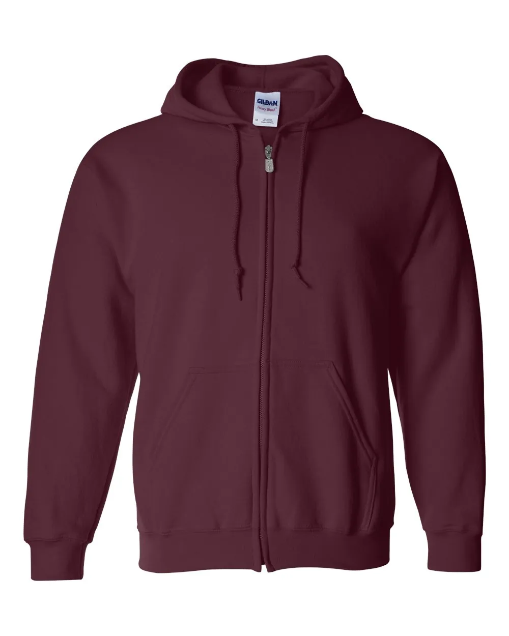 Gildan Heavy Blend Full-zip Hooded Sweatshirt Maroon