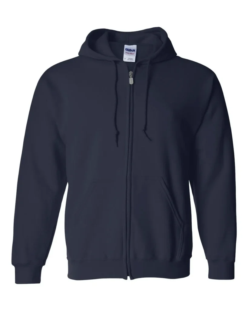 Gildan Heavy Blend Full-zip Hooded Sweatshirt Navy