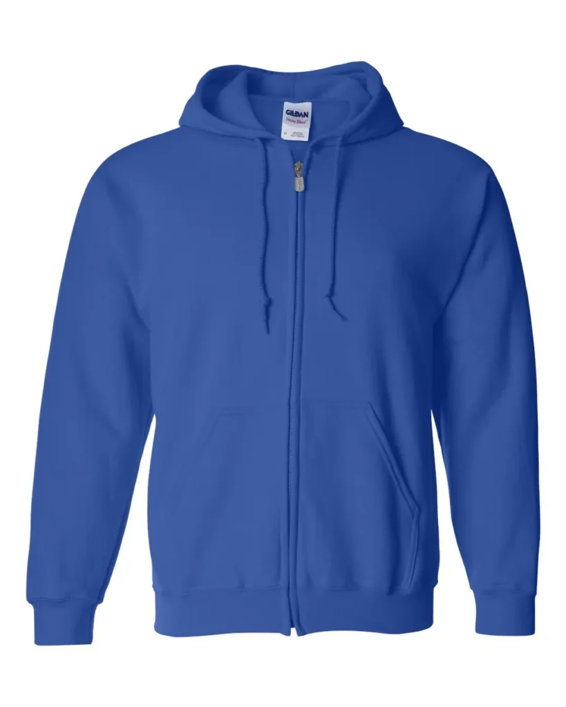 Gildan Heavy Blend Full-zip Hooded Sweatshirt Royal