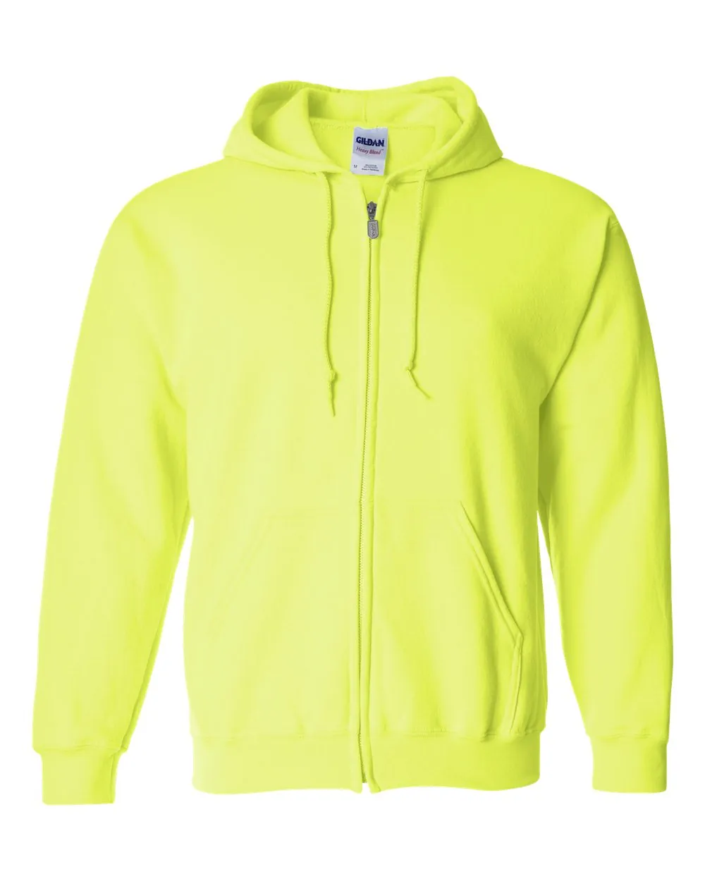 Gildan Heavy Blend Full-zip Hooded Sweatshirt Safety Green
