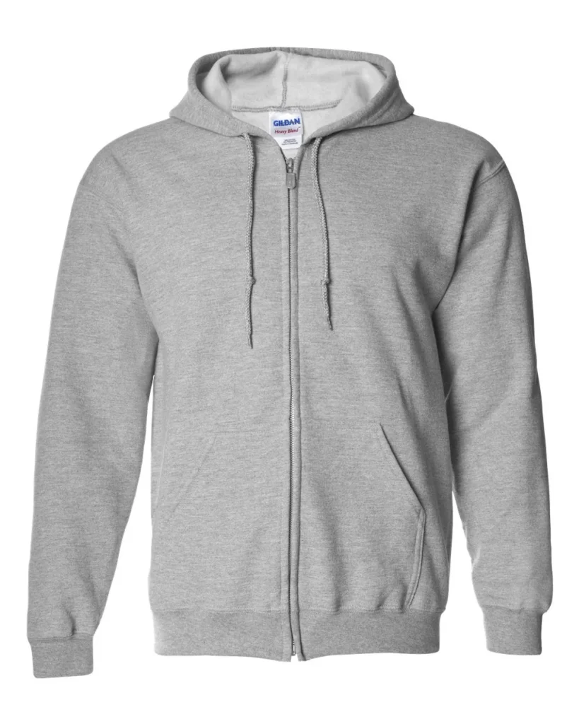 Gildan Heavy Blend Full-zip Hooded Sweatshirt Sport Grey