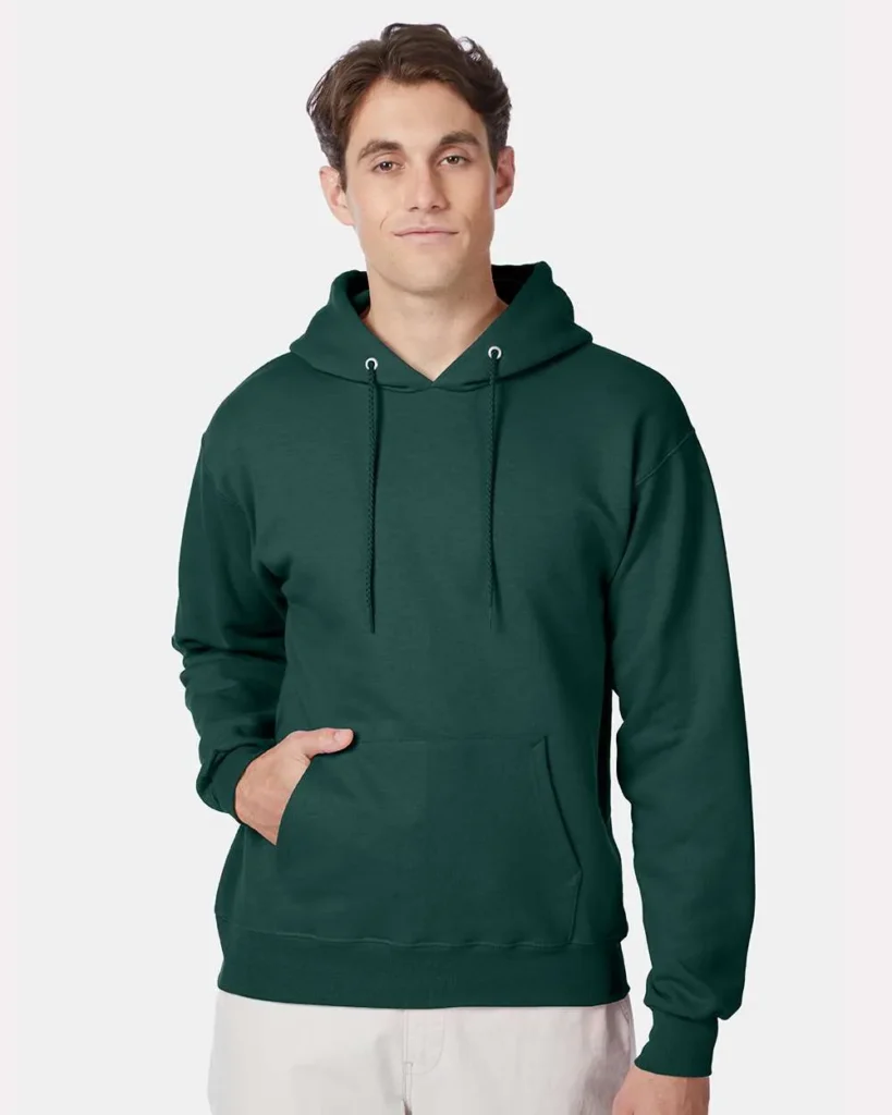 Hanes Ultimate Cotton Hooded Sweatshirt Deep Forest