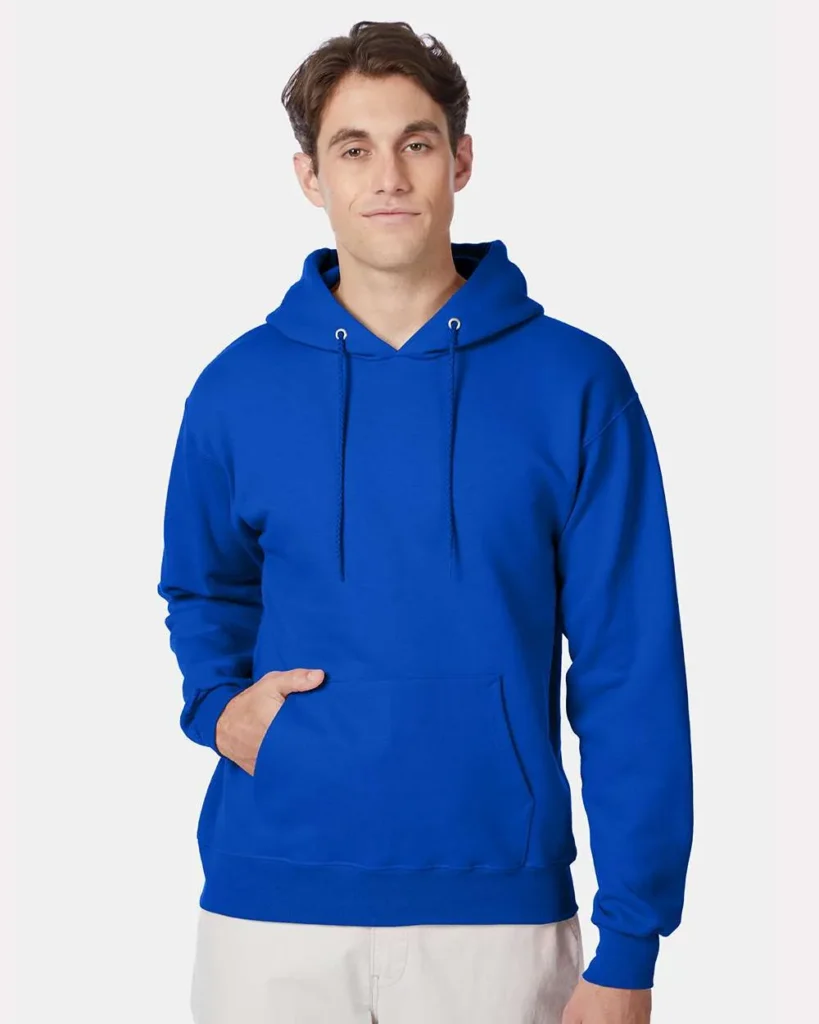 Hanes Ultimate Cotton Hooded Sweatshirt Deep Royal