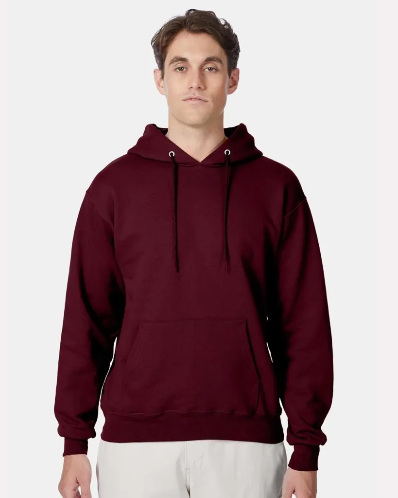 Hanes Ultimate Cotton Hooded Sweatshirt Maroon