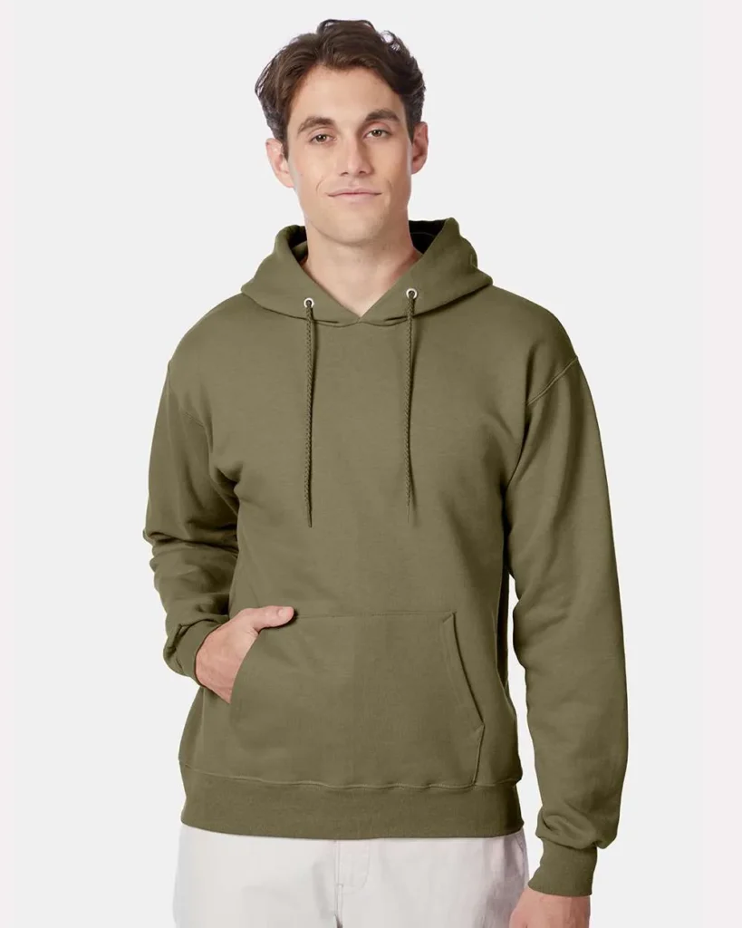 Hanes Ultimate Cotton Hooded Sweatshirt Oregano