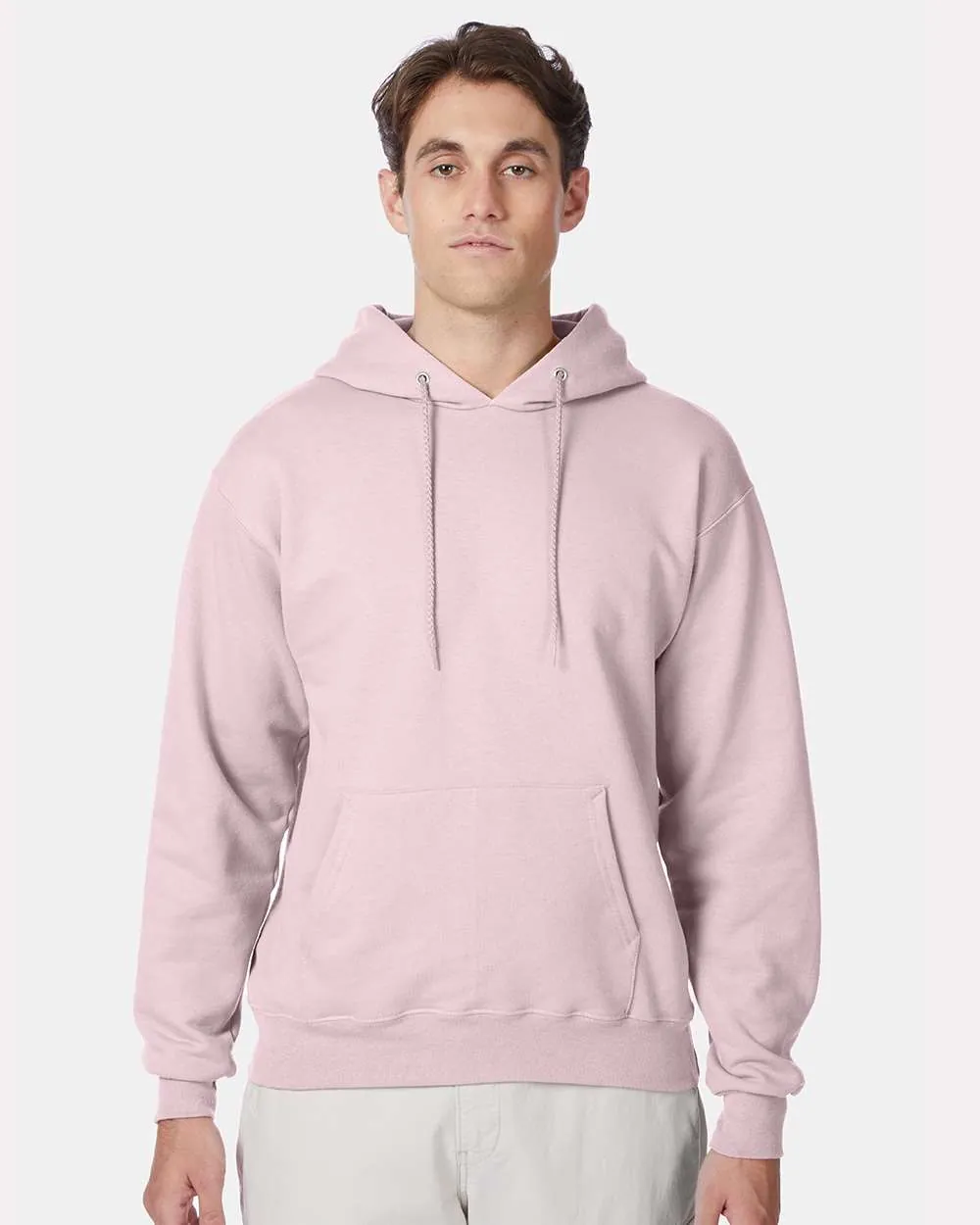 Hanes Ultimate Cotton Hooded Sweatshirt Pale Pink