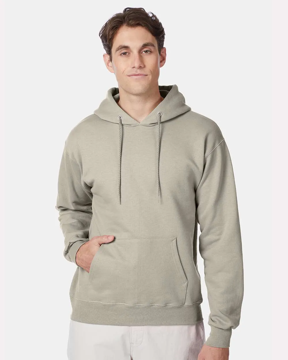 Hanes Ultimate Cotton Hooded Sweatshirt Sand