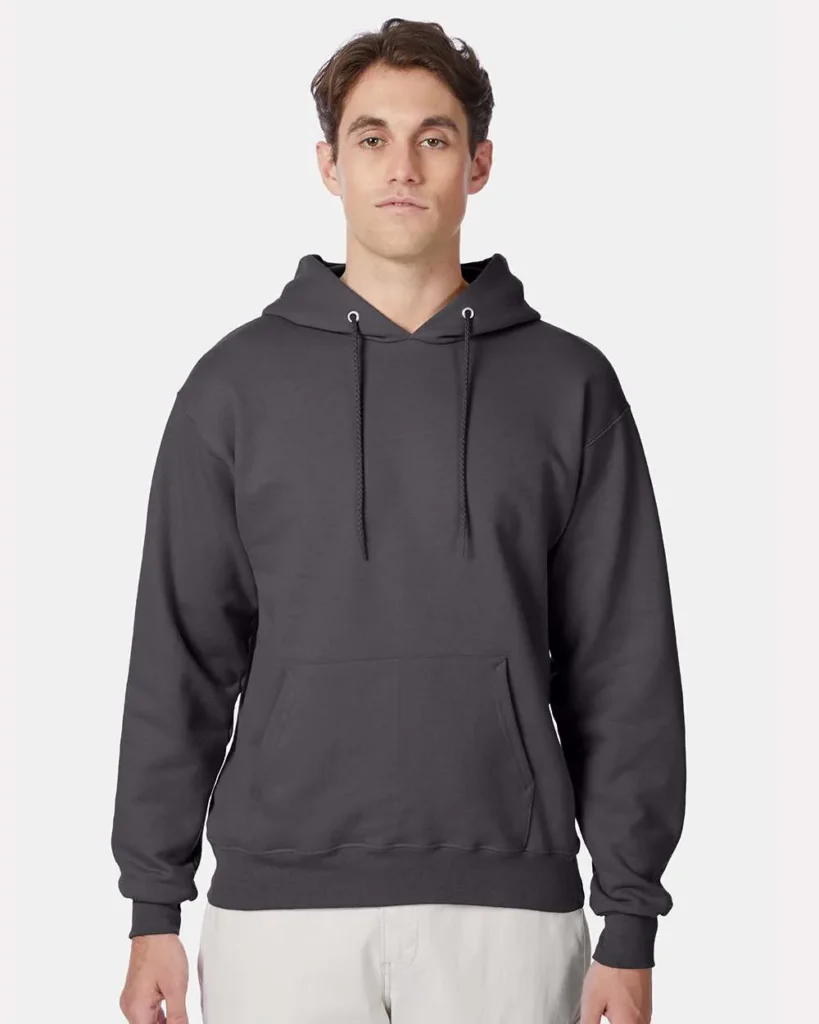 Hanes Ultimate Cotton Hooded Sweatshirt Smoke Grey