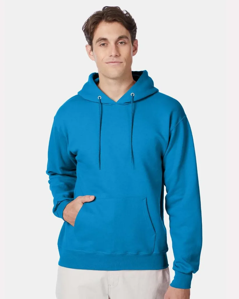 Hanes Ultimate Cotton Hooded Sweatshirt Teal