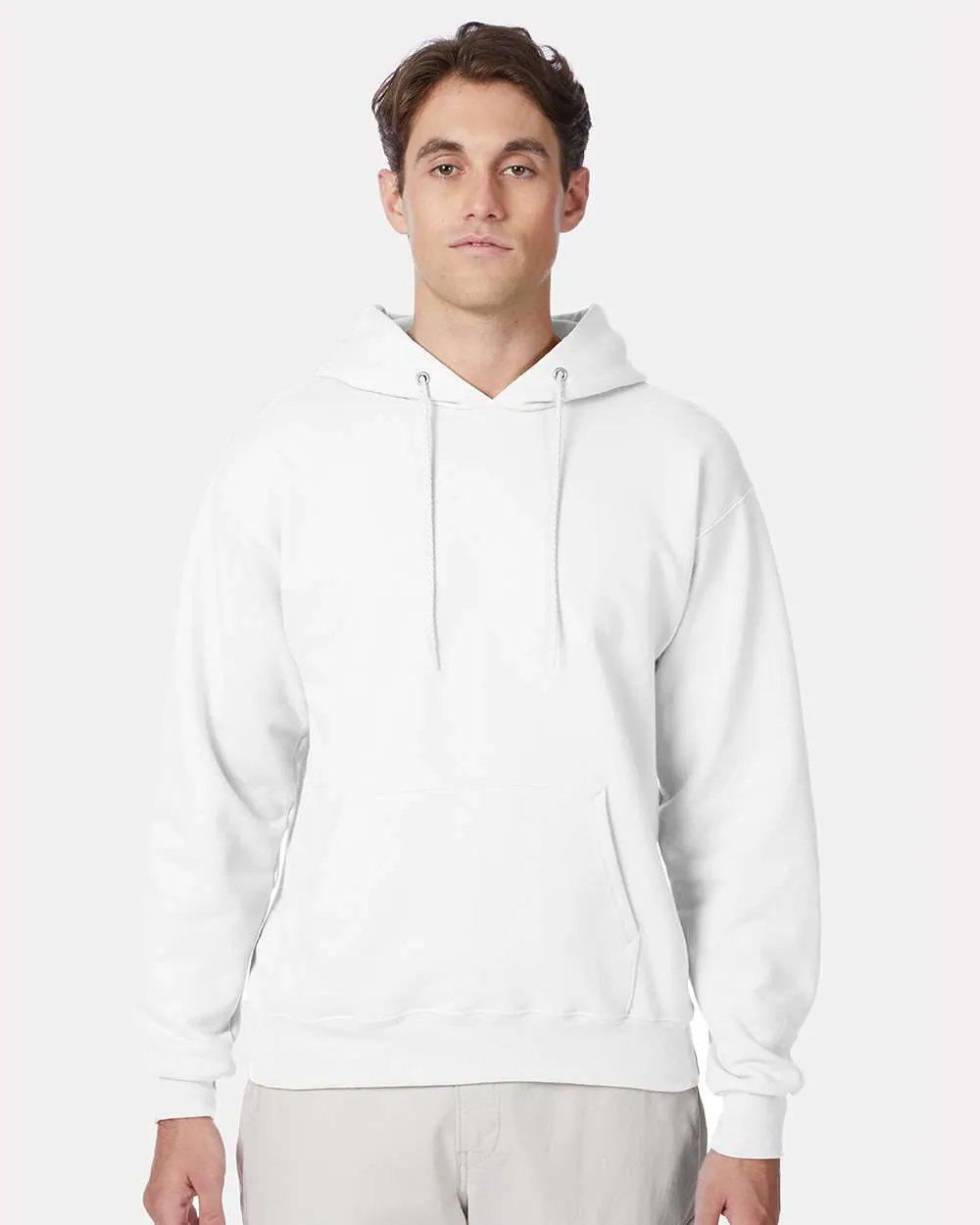 Hanes Ultimate Cotton Hooded Sweatshirt White