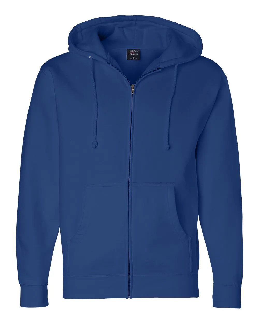 Independent Trading Co Heavyweight Full-Zip Hooded Sweatshirt Royal