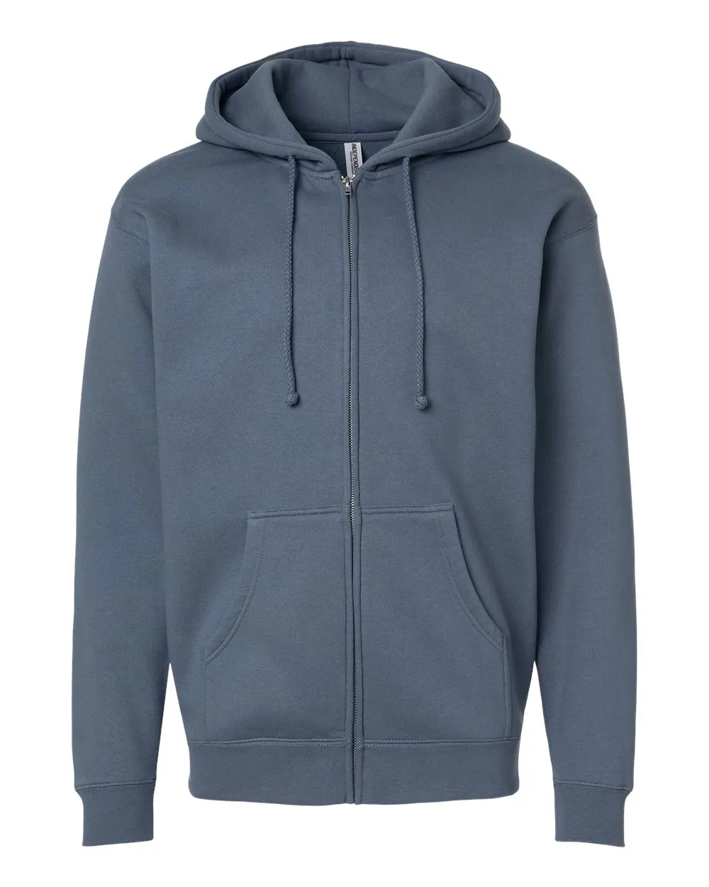 Independent Trading Co Heavyweight Full-Zip Hooded Sweatshirt Storm Blue
