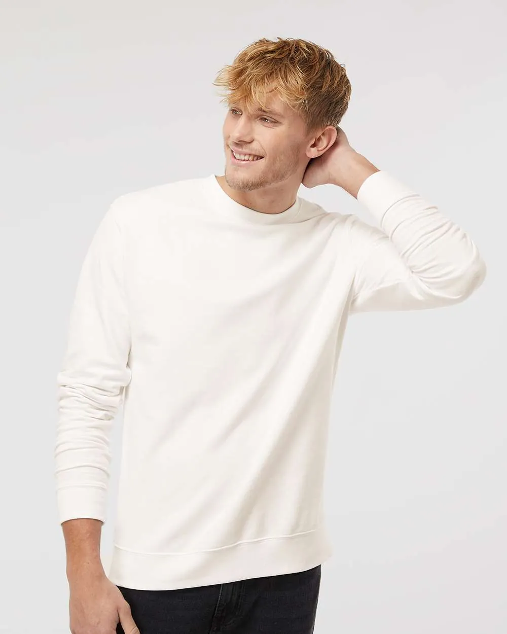 Independent Trading Co Midweight Crewneck Sweatshirt Bone