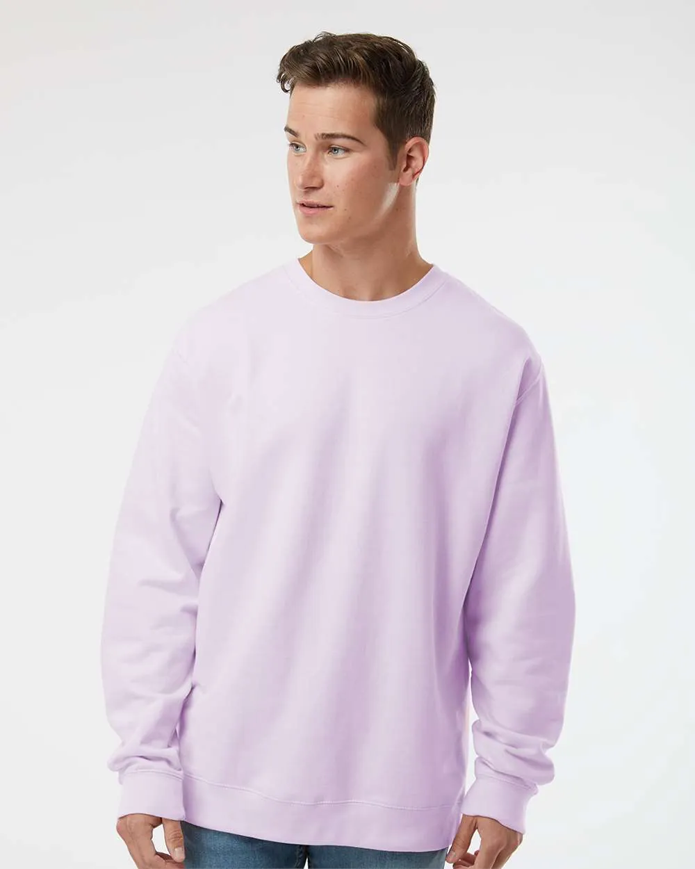 Independent Trading Co Midweight Crewneck Sweatshirt Lavender