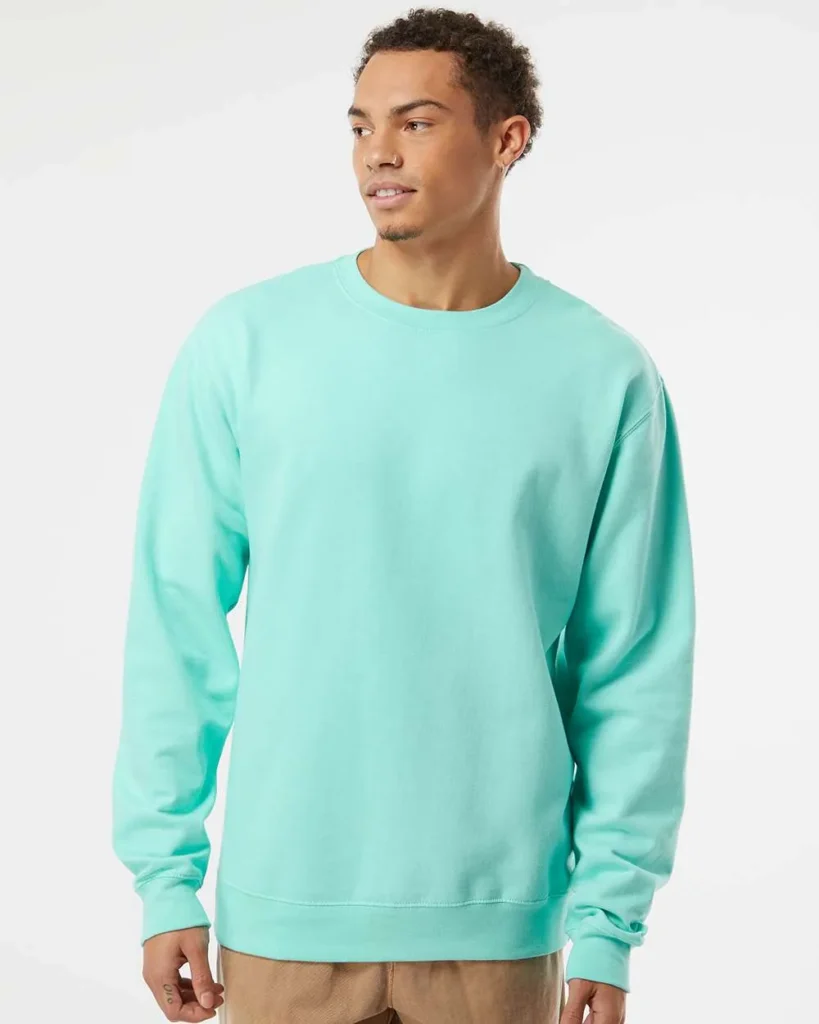 Independent Trading Co Midweight Crewneck Sweatshirt Mint