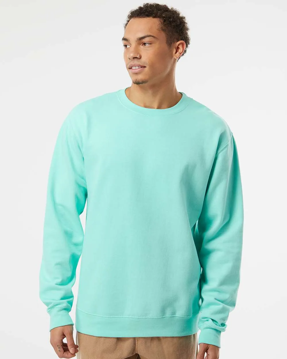 Independent Trading Co Midweight Crewneck Sweatshirt Mint