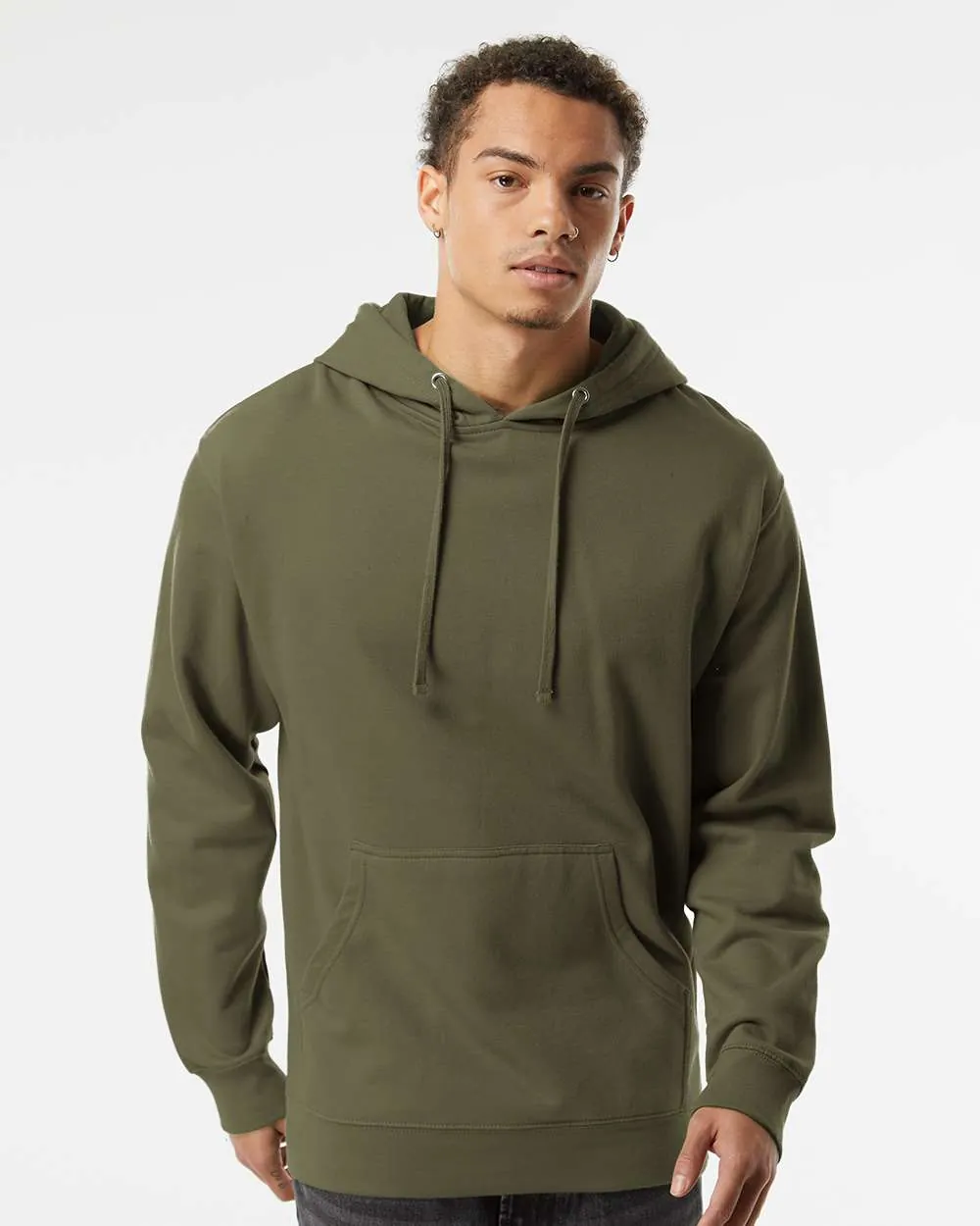 Independent Trading Midweight Hooded Sweatshirt Army