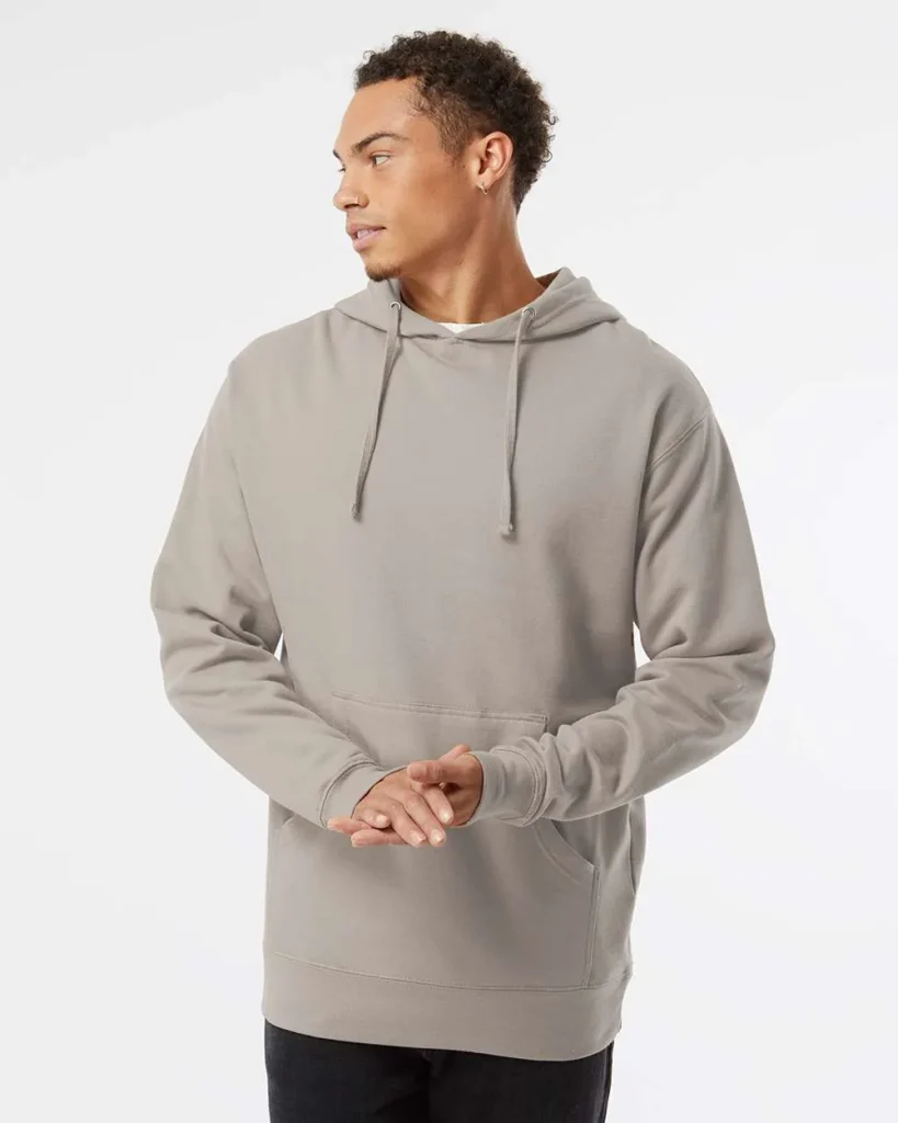 Independent Trading Midweight Hooded Sweatshirt Cement