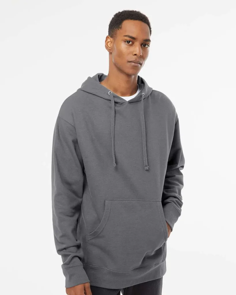Independent Trading Midweight Hooded Sweatshirt Charcoal