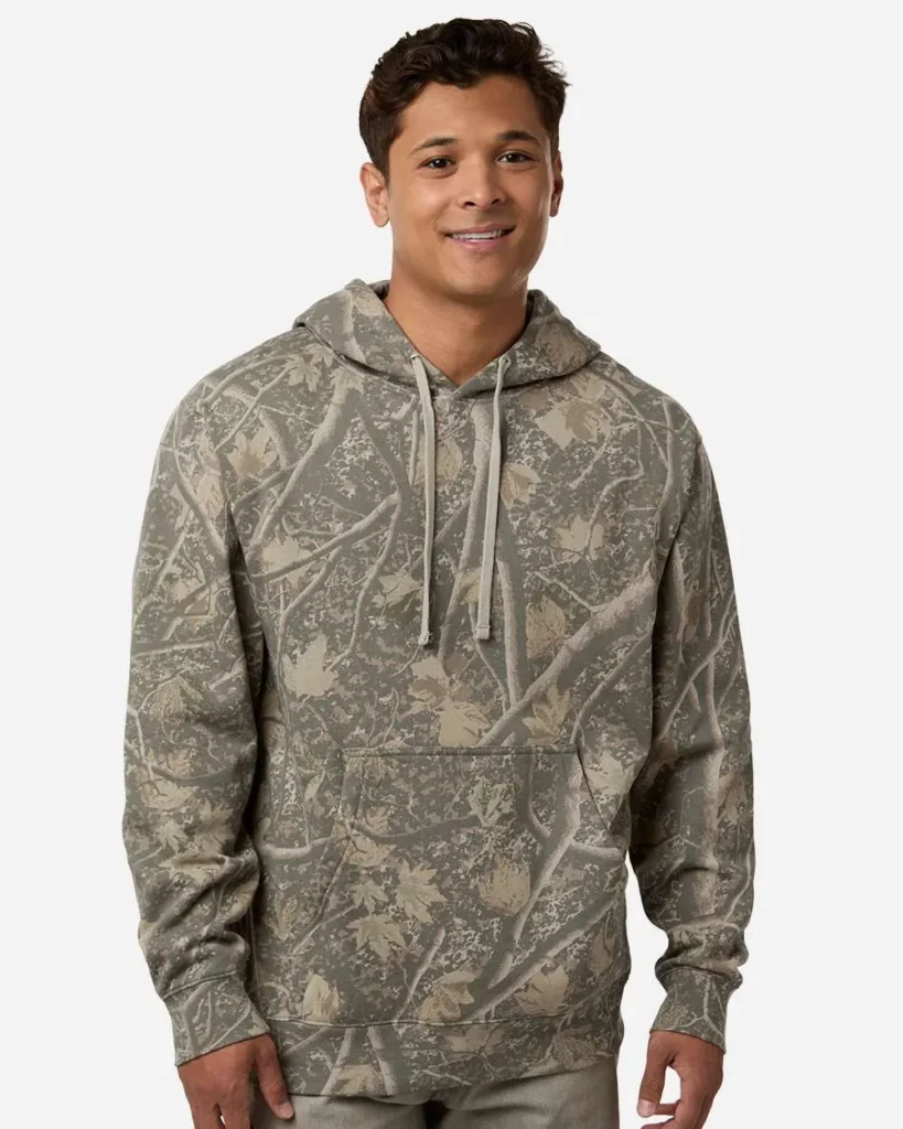 Independent Trading Midweight Hooded Sweatshirt Deadwood Tree Camo