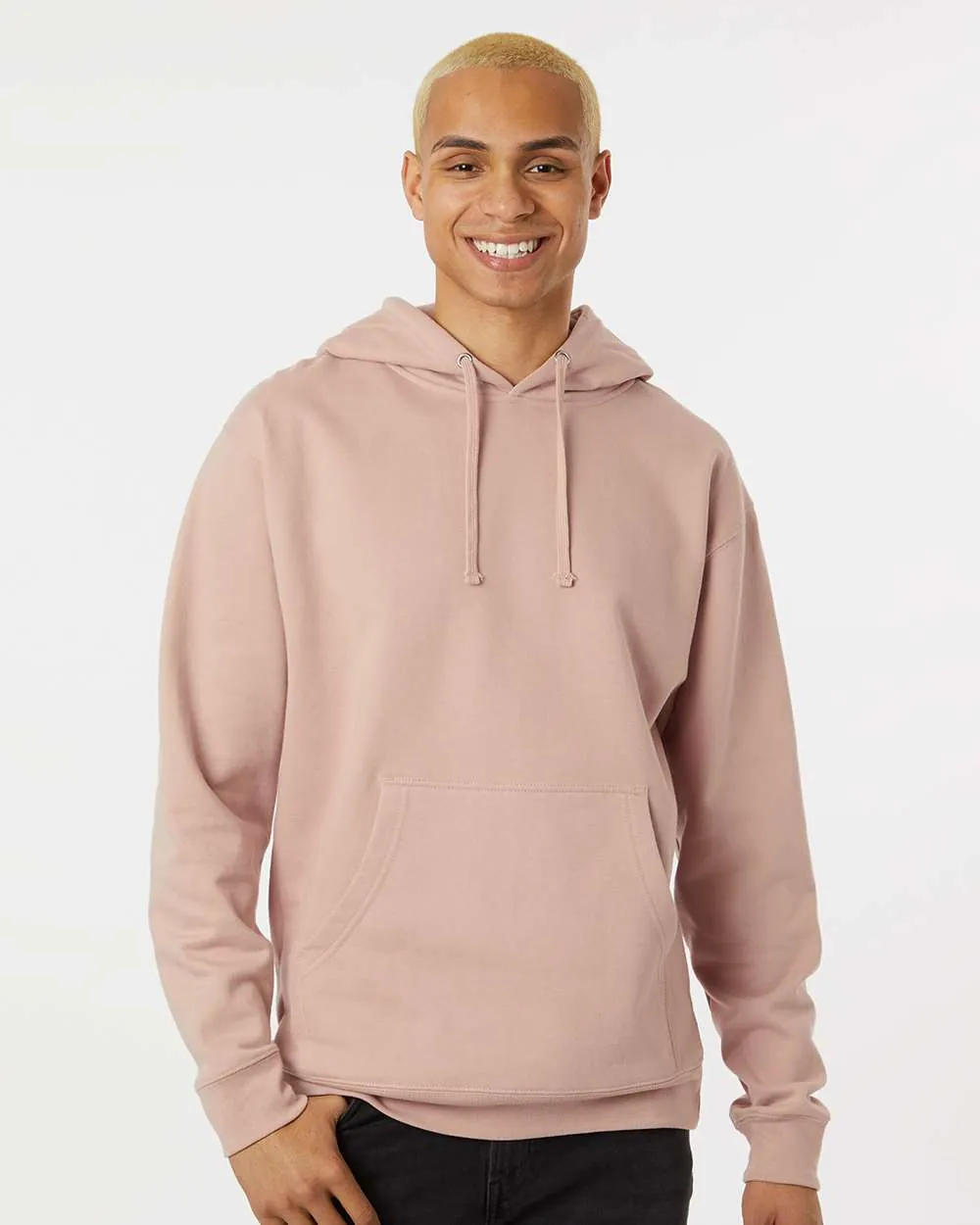 Independent Trading Midweight Hooded Sweatshirt Dusty Pink