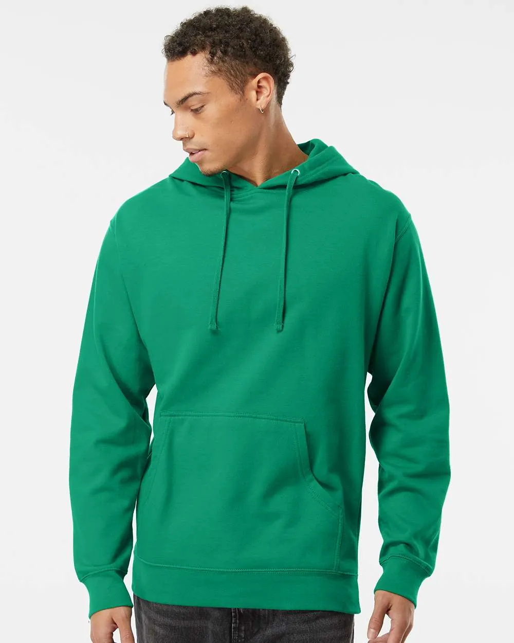 Independent Trading Midweight Hooded Sweatshirt Kelly Green
