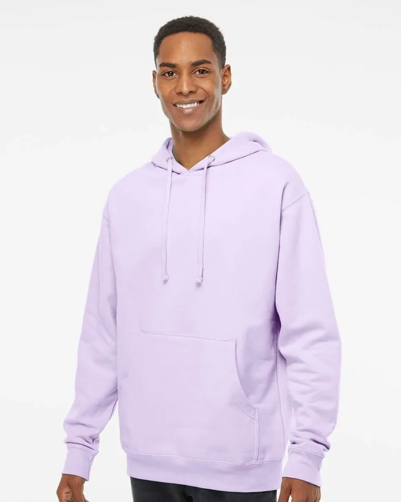 Independent Trading Midweight Hooded Sweatshirt Lavender