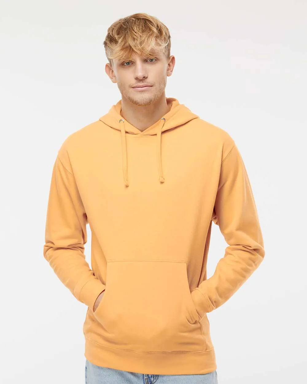 Independent Trading Midweight Hooded Sweatshirt Peach