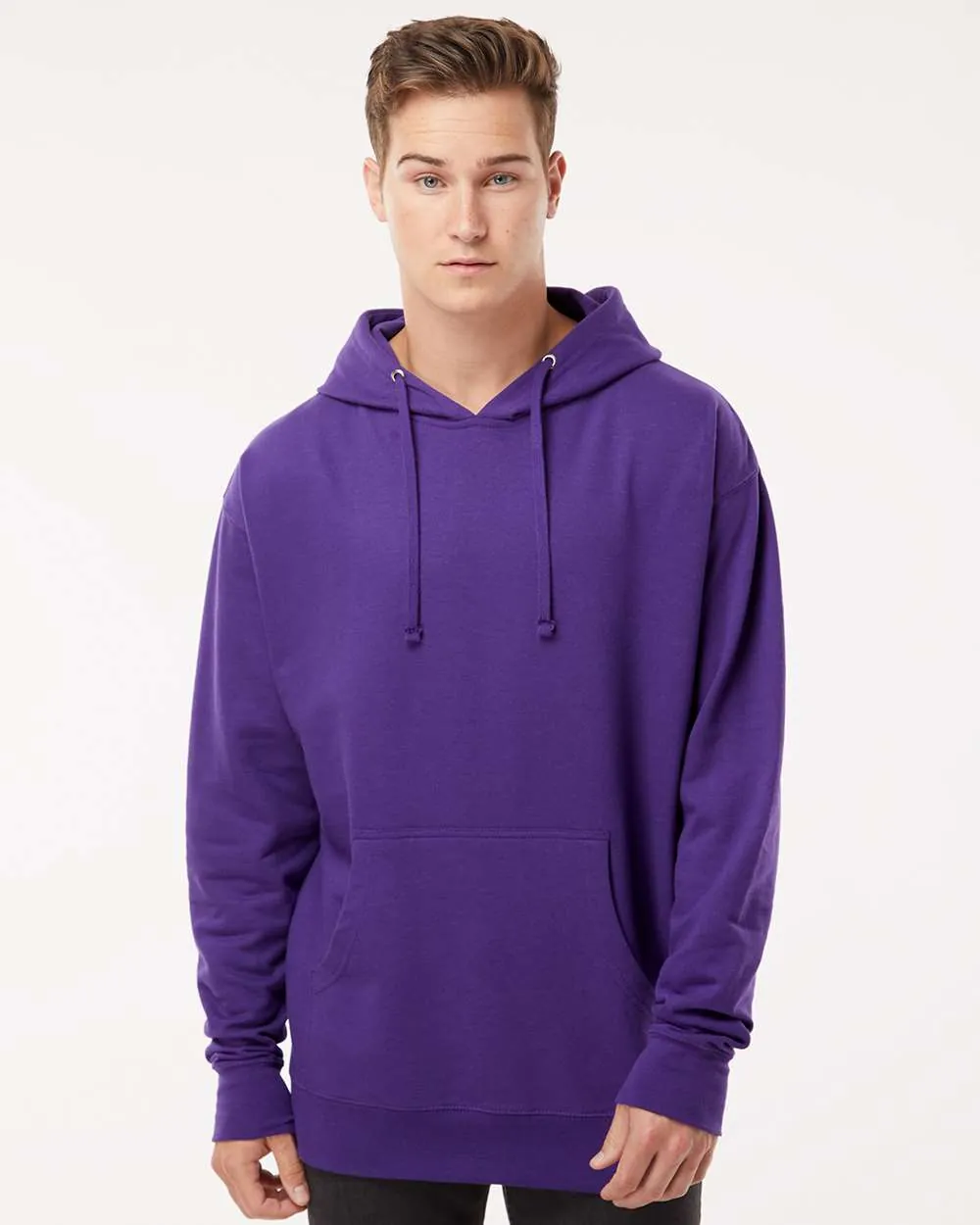 Independent Trading Midweight Hooded Sweatshirt Purple