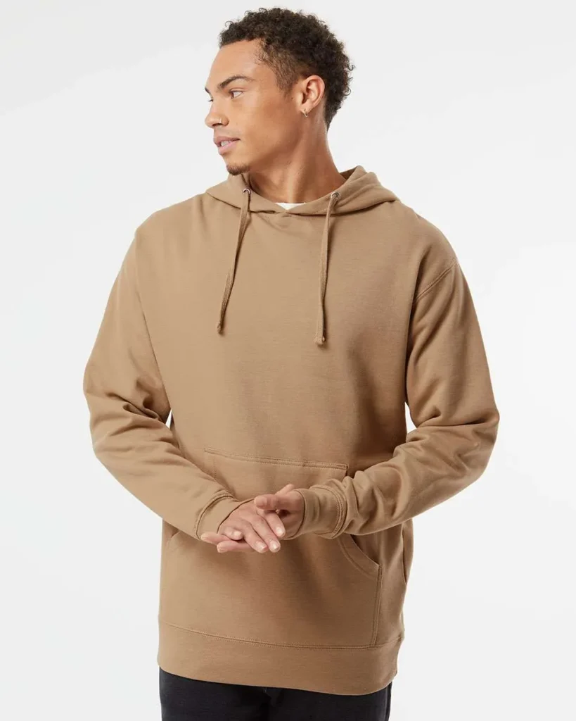 Independent Trading Midweight Hooded Sweatshirt Sandstone