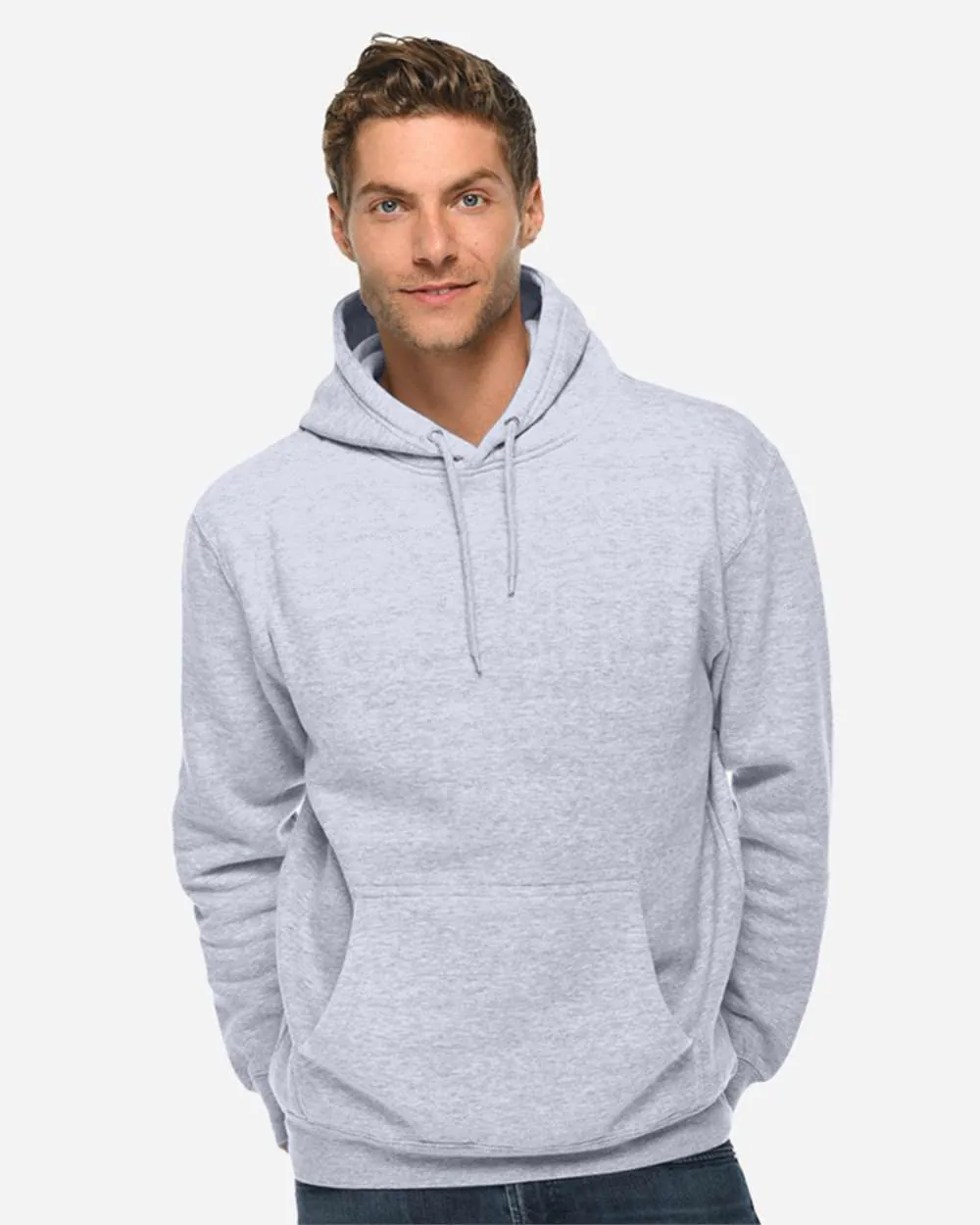 Lane Seven Premium Hoodie Sweatshirt Heather Grey