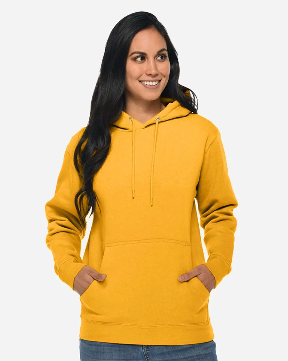 Lane Seven Premium Hoodie Sweatshirt Mustard