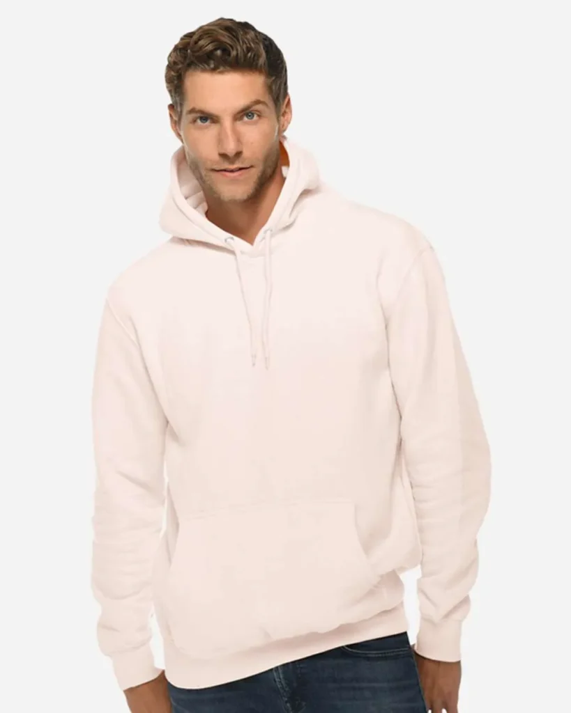 Lane Seven Premium Hoodie Sweatshirt Pale Pink