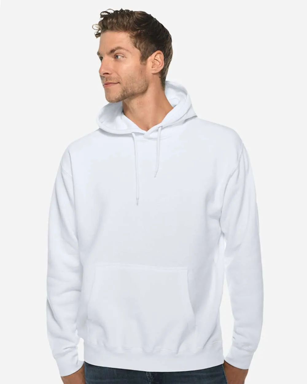 Lane Seven Premium Hoodie Sweatshirt White