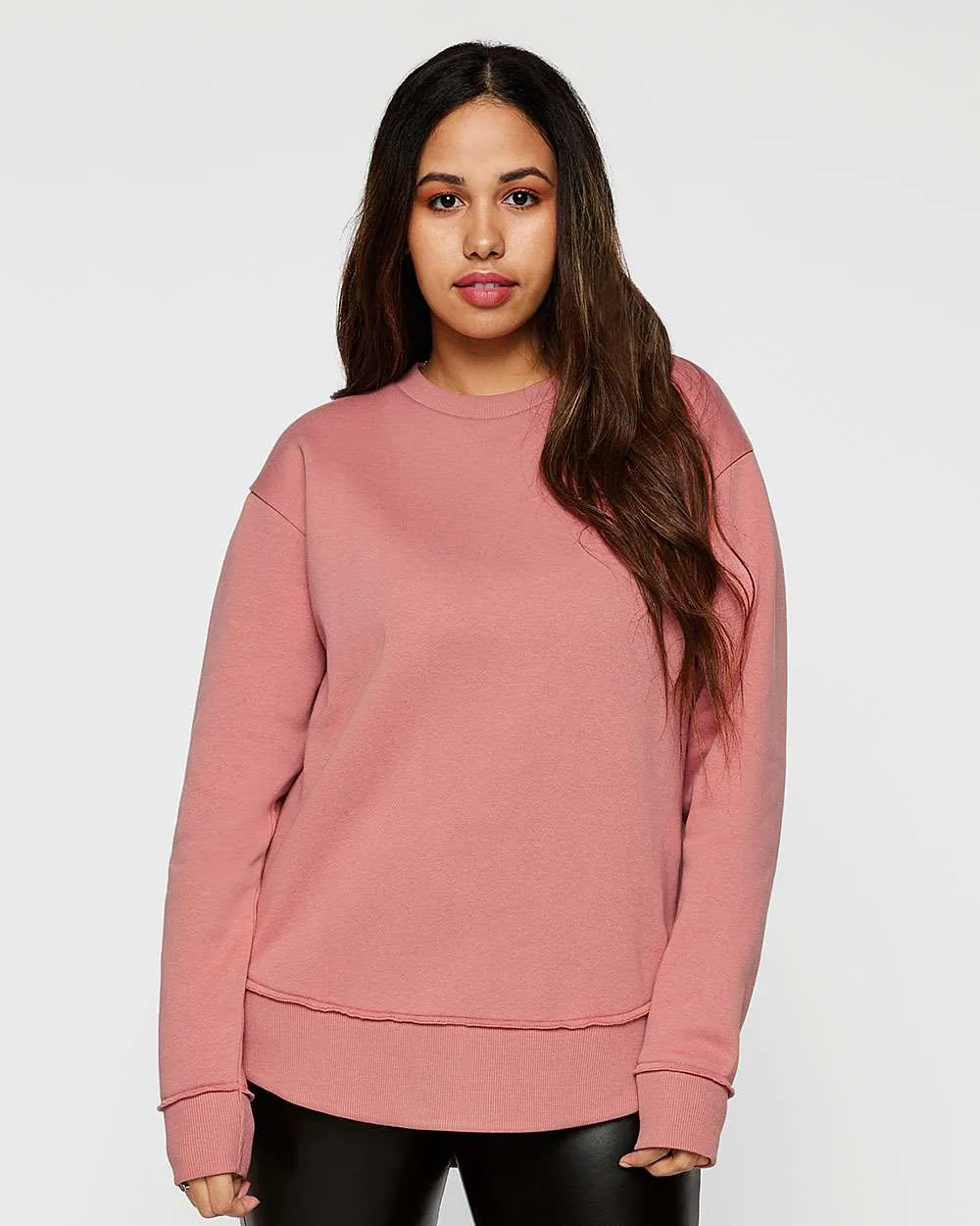 LAT Women's Weekend Crewneck Sweatshirt Mauvelous