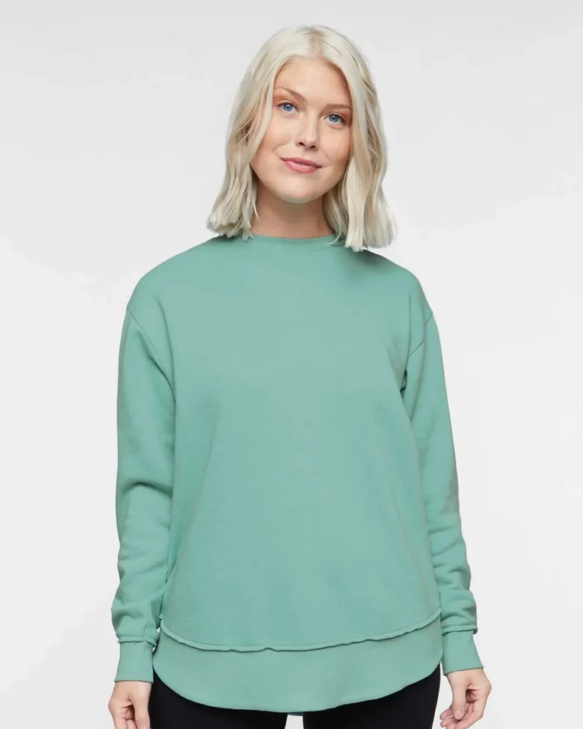 LAT Women's Weekend Crewneck Sweatshirt Saltwater