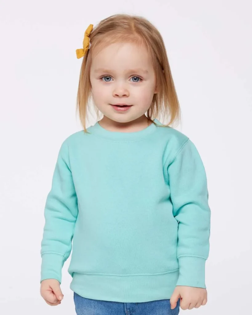 Rabbit Skins Toddler Fleece Crewneck Sweatshirt Chill